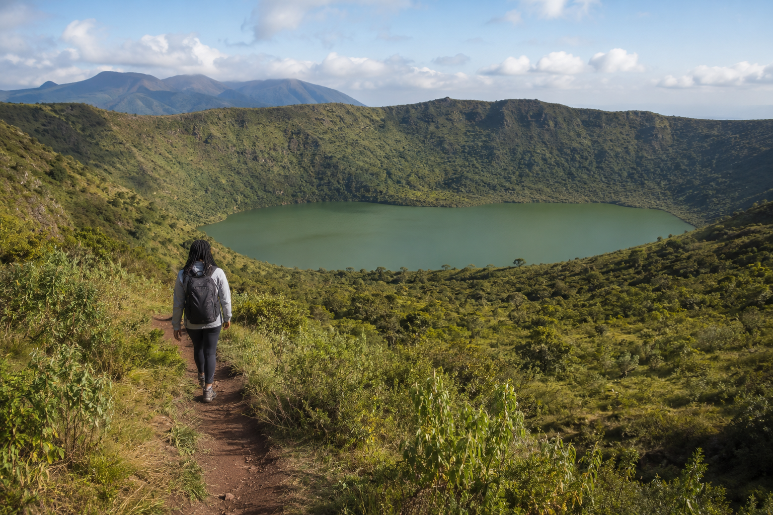 Olmoti Crater walk
