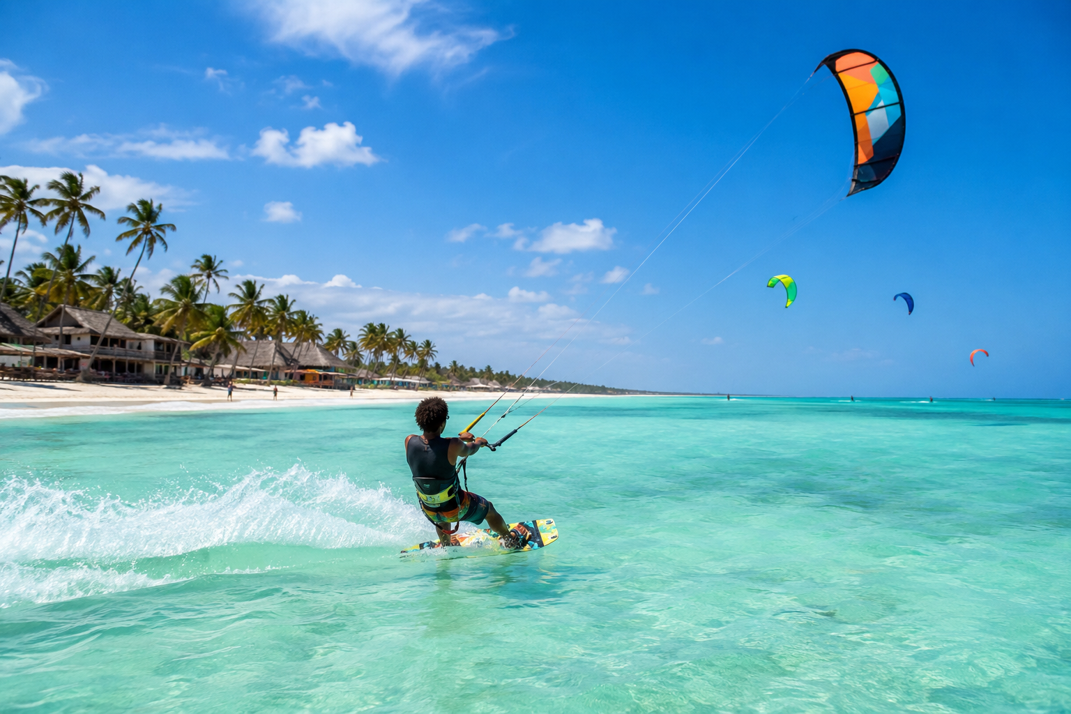 Paje Zanzibar kitesurfing